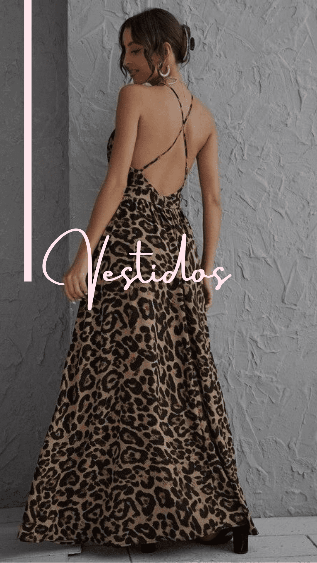 Vestido Amanda Estampa de Leopardo
